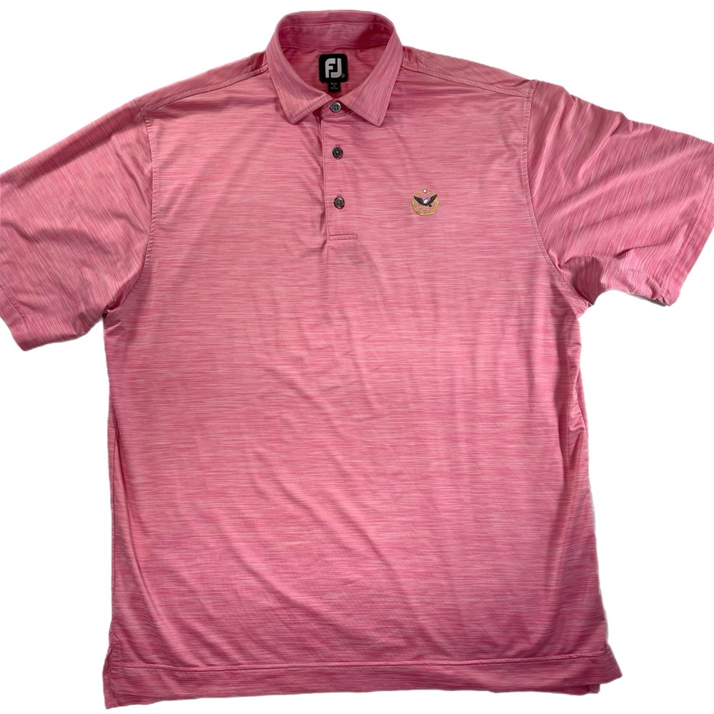 FootJoy Shirt Mens Large Short Sleeve Golf Polo Performance Stretch *Read*